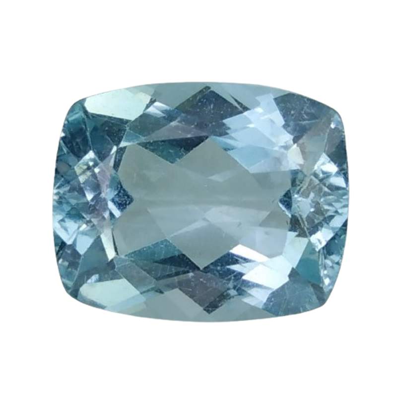 2.99cts Blue green natural apatite cushion cut loose gemstones "see video"