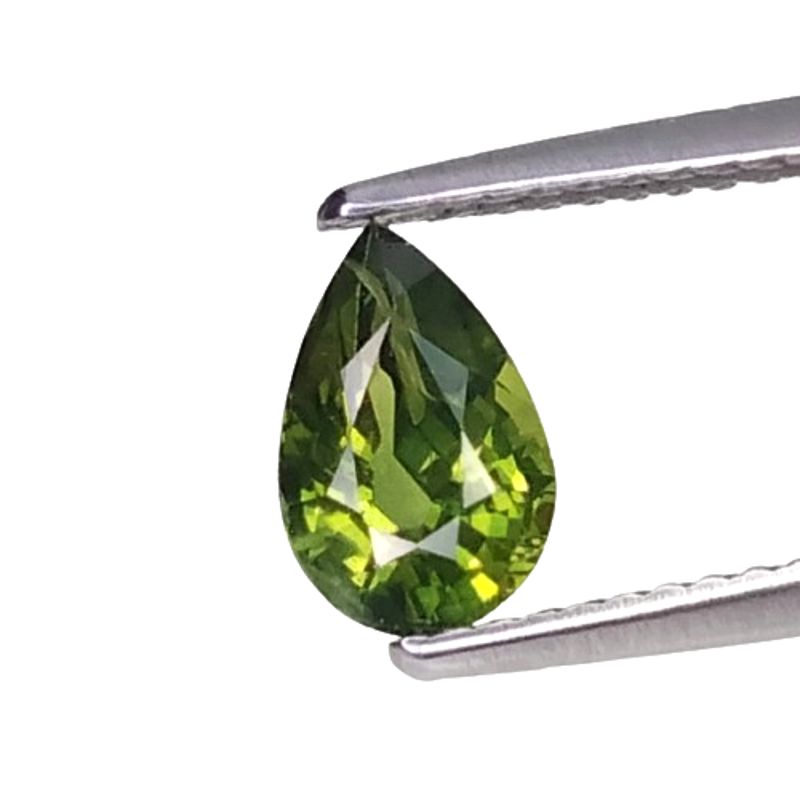 1.13cts Green yellow sapphire pear cut loose gemstones "see video"