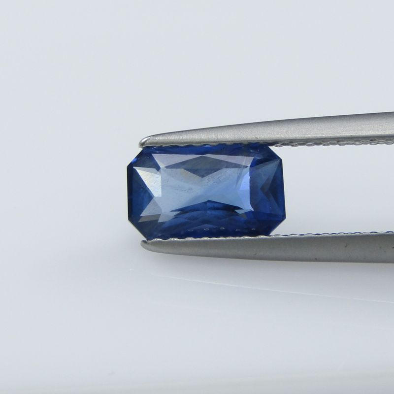 1.56 Cts Unheated Natural Blue sapphire  Loose Gemstone Octagon Princess Cut stone