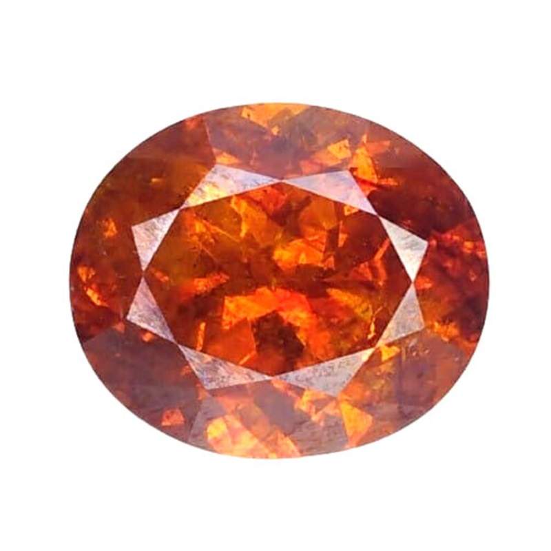 8.23CTS Orange Red natural Sphalerite oval cut loose gemstones " see video "