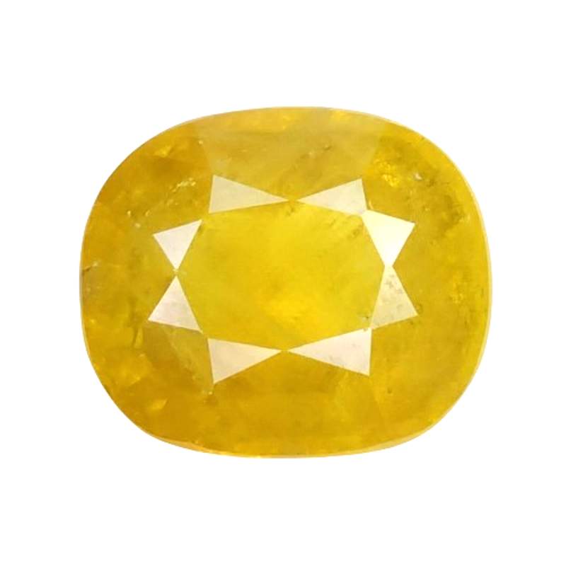 3.54 cts yellow natural sphene cushion cut  loose gemstones "see video"