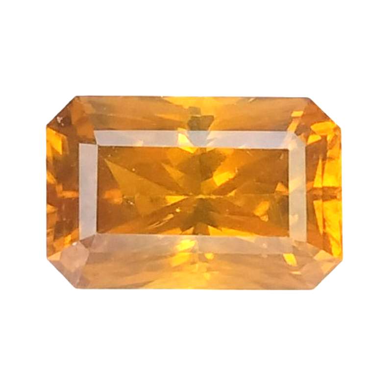 5.12 CTS  orange yellow natural zircon octagon cut loose gemstones "see video "