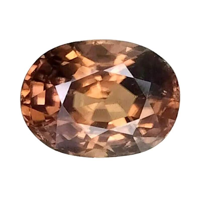 4.125 CTS  Brown natural zircon oval cut loose gemstones "see video "