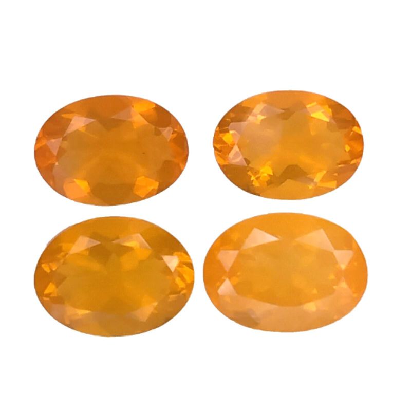 2.49ct Orange  natural fire opal oval cut loose gemstones," see video "!!!