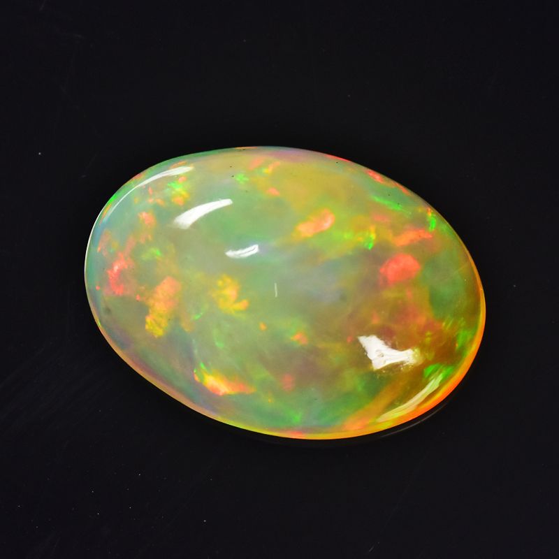 3.41 ct White Opal Loose Gemstone Color Play Color - GR6855-VJ106