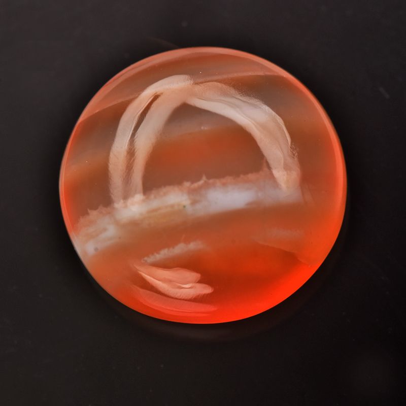 6.85 ct Quartz Loose Gemstone Orange Red Color - GR7255-FC611