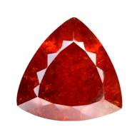 70.27CTS Orange Red natural Sphalerite trillion cut loose gemstones " see video "