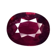 8.48CTS  Pink red natural rubellite (tourmaline) oval loose gemstones "see video "