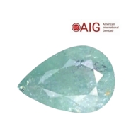 7.33CTS AIG certifed Blue green natural paraiba tourmaline pear cut loose gemstones "see video"