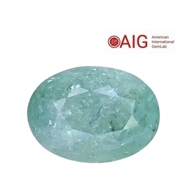 6.72CTS AIG certified Blue green natural paraiba tourmaline oval cut loose gemstones