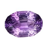 23.09 CTS Purple natural Amethyst oval fantasy shape loose gemstones   "see video"