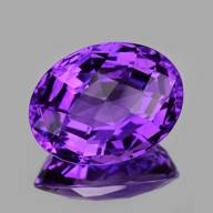 GR6364-FC625-1882 17.11 Cts Natural Purple Amethyst Oval Shape GR6364