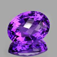 GR6365-FC625-1883 20.18 Cts Natural Purple Amethyst Oval Shape GR6365