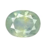 1.920 CTS green  natural sapphire oval cut loose gemstones, "see video "