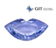 GIT Certified 1.00 CTS  Violet natural sapphire lip shape loose gemstones, "see video "