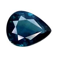 1.80CTS Green blue natural sapphire pear cut loose gemstones "see video "
