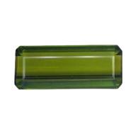 5.75CTS Green natural tourmaline octagon cut loose gemstones "see video "