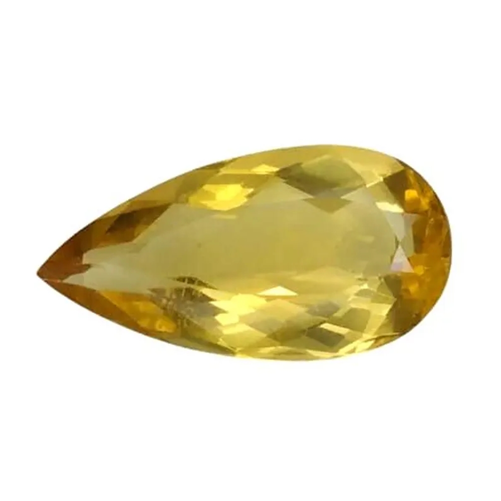 4.720 CTS Golden yellow natural beryl ( helioder ) pear cut loose gemstones ""