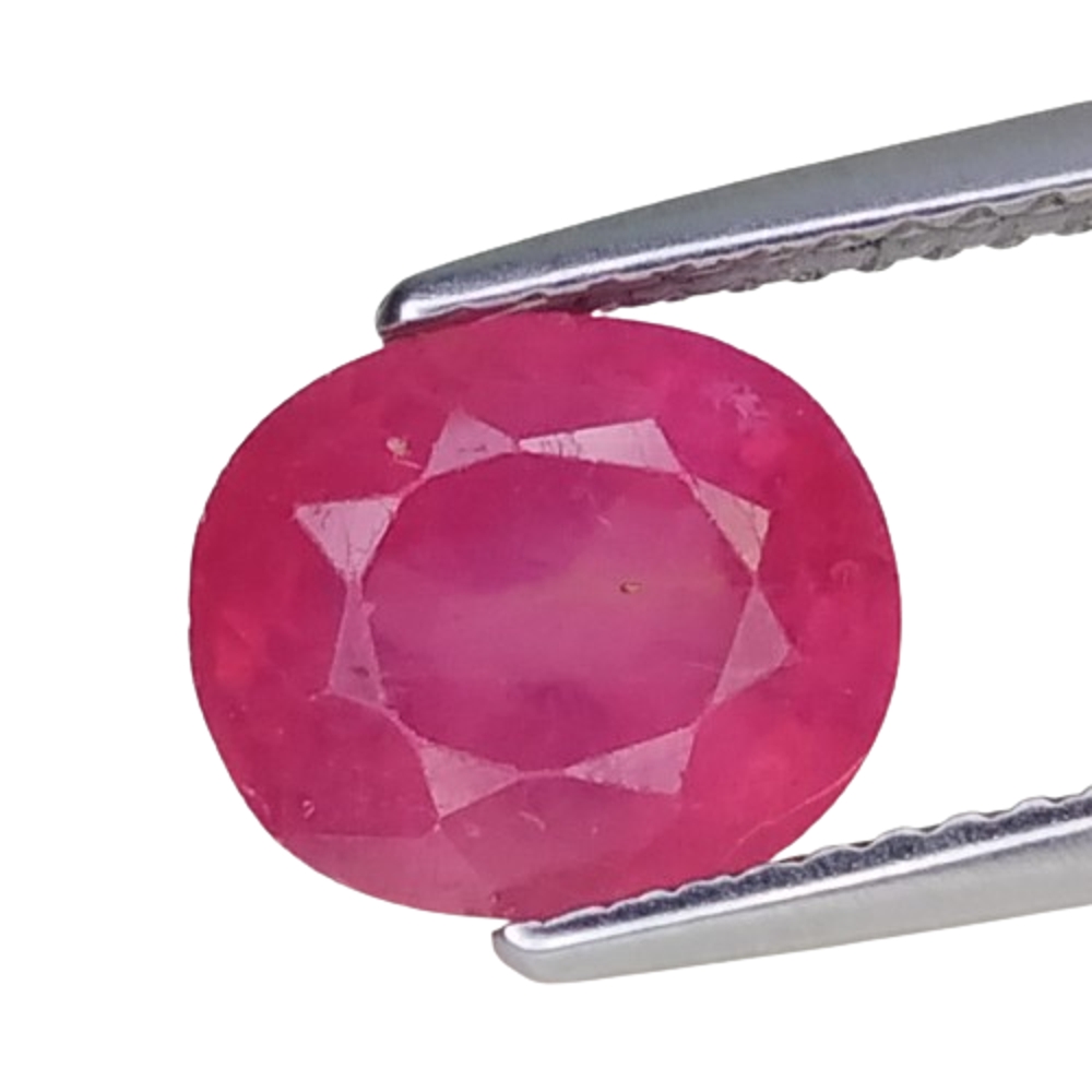 3.31cts Pink red ruby oval cut loose gemstones "see video"