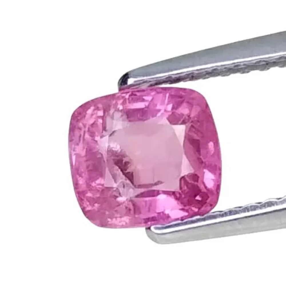 1.29 CTS Purple pink  natural spinel cushion cut loose gemstones " see video "