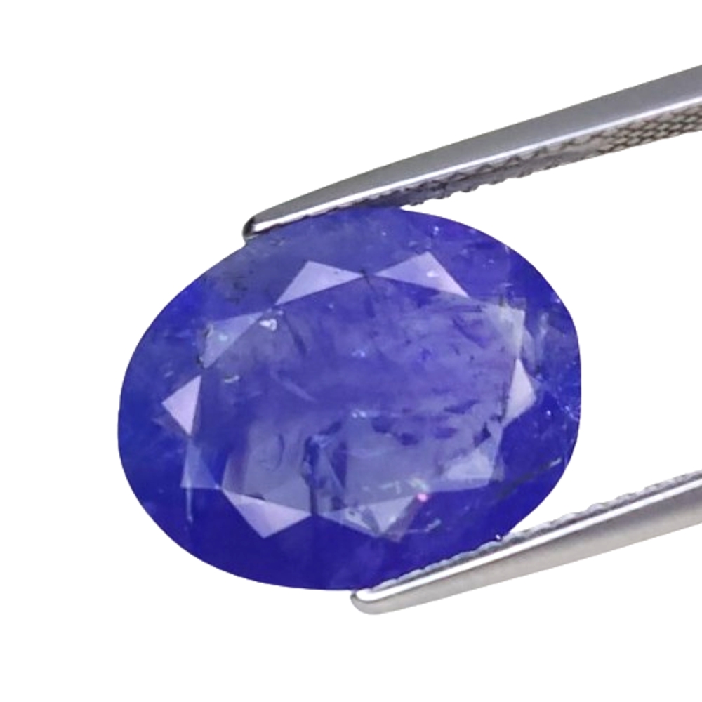 5.080cts Blue natural Inclusion tanzanite oval cut loose gemstones "see video"