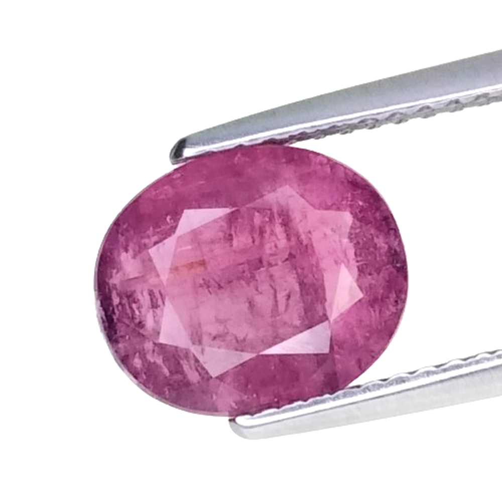 2.35cts Pink natural Rubelite (tourmaline) oval cut loose gemstones "see video"