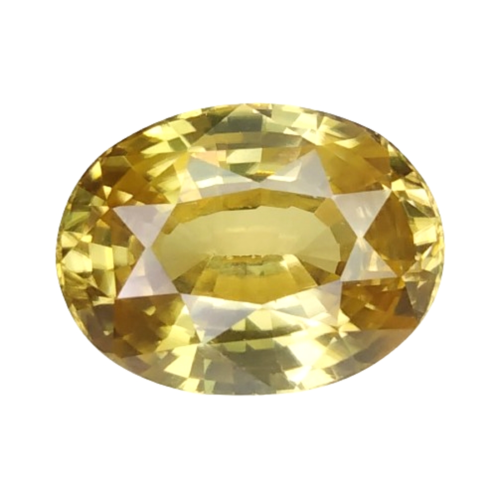 4.81 CTS yellow natural zircon oval cut loose gemstones "see video "