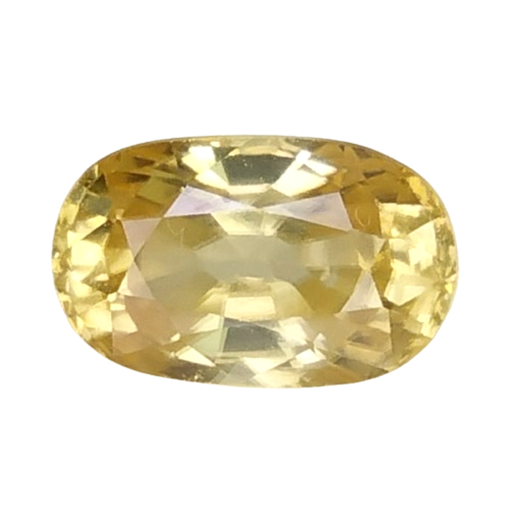 5.110 CTS  yellow natural zircon oval cut loose gemstones "see video "