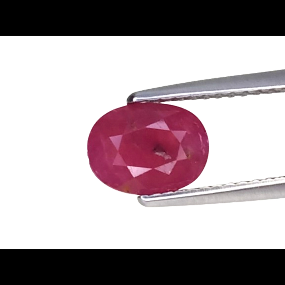 1.57cts Pink red ruby oval cut loose gemstones "see video"