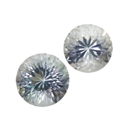 14.56cts Green natural Amethyst (Prasiolite) round fantasy 2pcs loose gemstones "see video"