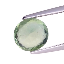 1.58cts Green natural apatite oval cut loose gemstones "see video"