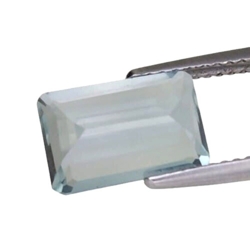 2.63 CTS Beautiful blue natural aquamarine octagon loose gemstones " see video "