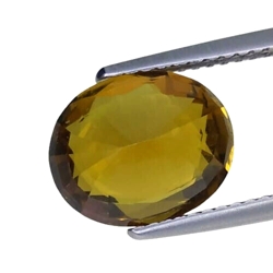 GIT Certified 4.14 Orange yellow natural Chrysoberyl oval cut loose gemstones " see video"