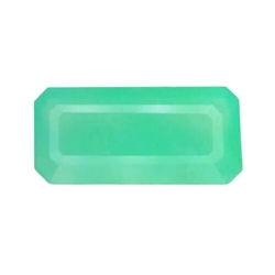 10.635 CTS Beautiful green natural chrysoprase octagon loose gemstones " see video "