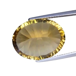 15.99 CTS yellow natural citrine  fancy oval cut loose gemstones "see video "