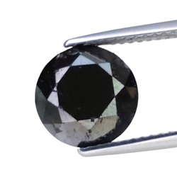 4.75cts Black natural diamond round cut loose gemstones "see video"