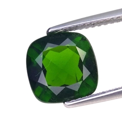 3.12cts Green natural chrome diopside cushion cut loose gemstones "see video"