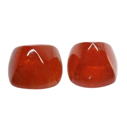 15.73cts Orange red natural spessartite garnet sugar loaf 2pcs loose gemstones "see video"