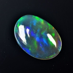 1.13 ct Black Opal Loose Gemstone MultiColor Opal Color - GR6974-514