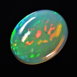 3.58 ct White Opal Loose Gemstone Color Play Color - GR6798-VJ106