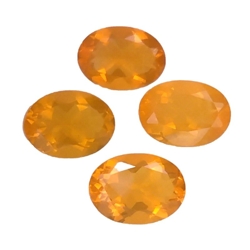 2.49ct Orange  natural fire opal oval cut loose gemstones," see video "!!!