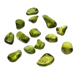 14.68cts Green natural peridot tumbled 14pcs loose gemstones "see video"