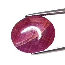 19.64cts Beautiful red natural certified unheated ruby oval cabochon loose gemstones " see video"