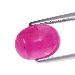 2.84cts Pink red ruby oval cabochon loose gemstones "see video"