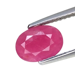 1.92cts Pink red ruby oval cut loose gemstones "see video"