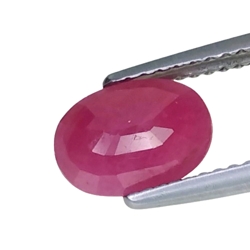 1.92cts Pink red ruby oval cut loose gemstones "see video"