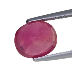 3.31cts Pink red ruby oval cut loose gemstones "see video"