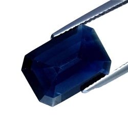 GRA certified 6.08 CTS Deep blue natural sapphire octagon cut loose gemstones, "see video "