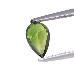 1.13cts Green yellow sapphire pear cut loose gemstones "see video"