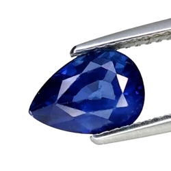 2.60 CTS  Blue natural sapphire Pear cut loose gemstones, "see video "